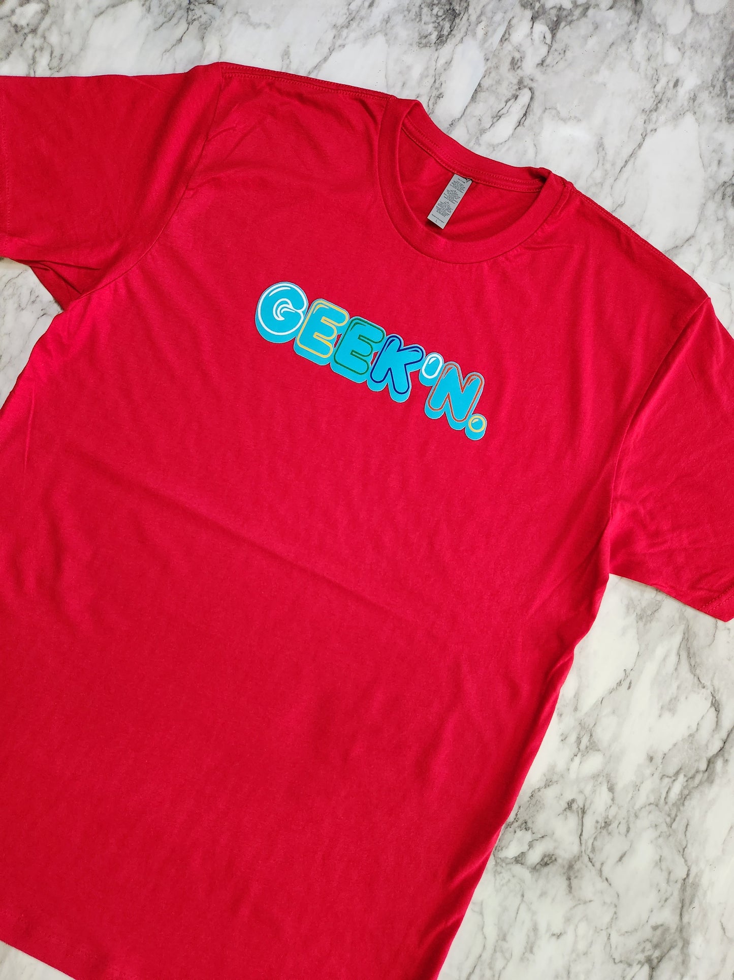 GEEK'N. T-Shirt (Red) - Centre Ave Clothing Co.