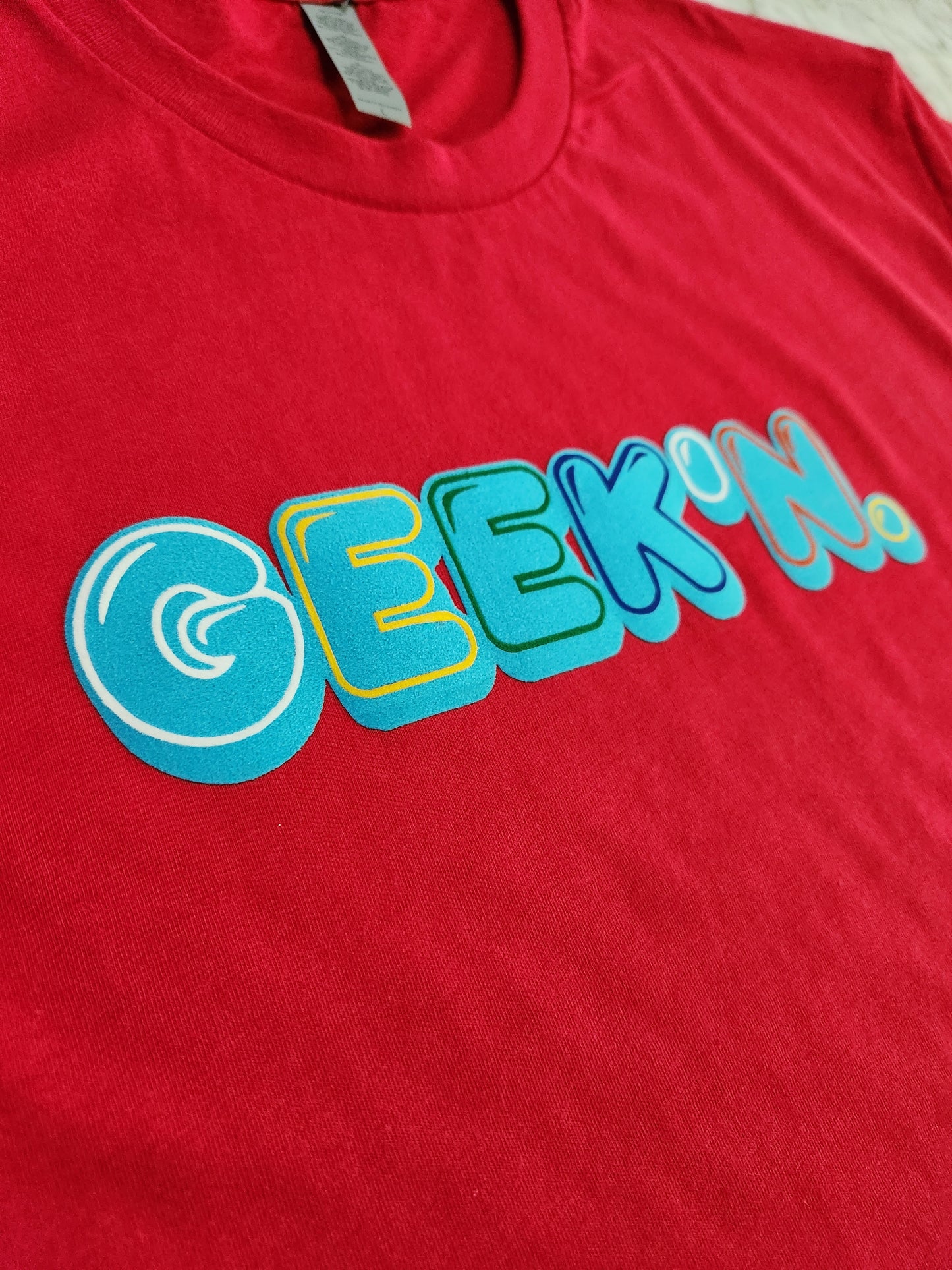 GEEK'N. T-Shirt (Red) - Centre Ave Clothing Co.