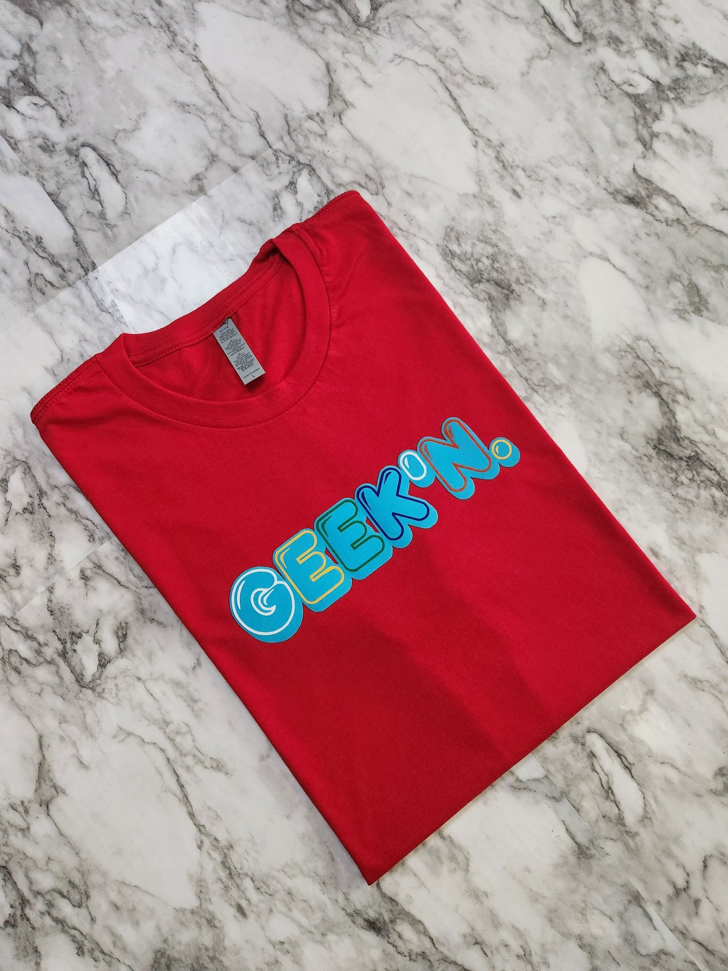 GEEK'N. T-Shirt (Red) - Centre Ave Clothing Co.