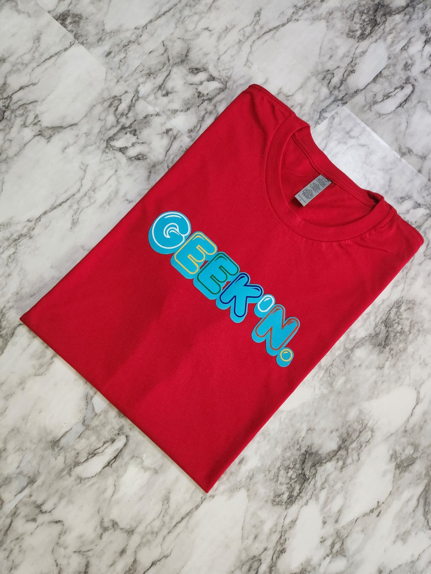 GEEK'N. T-Shirt (Red) - Centre Ave Clothing Co.