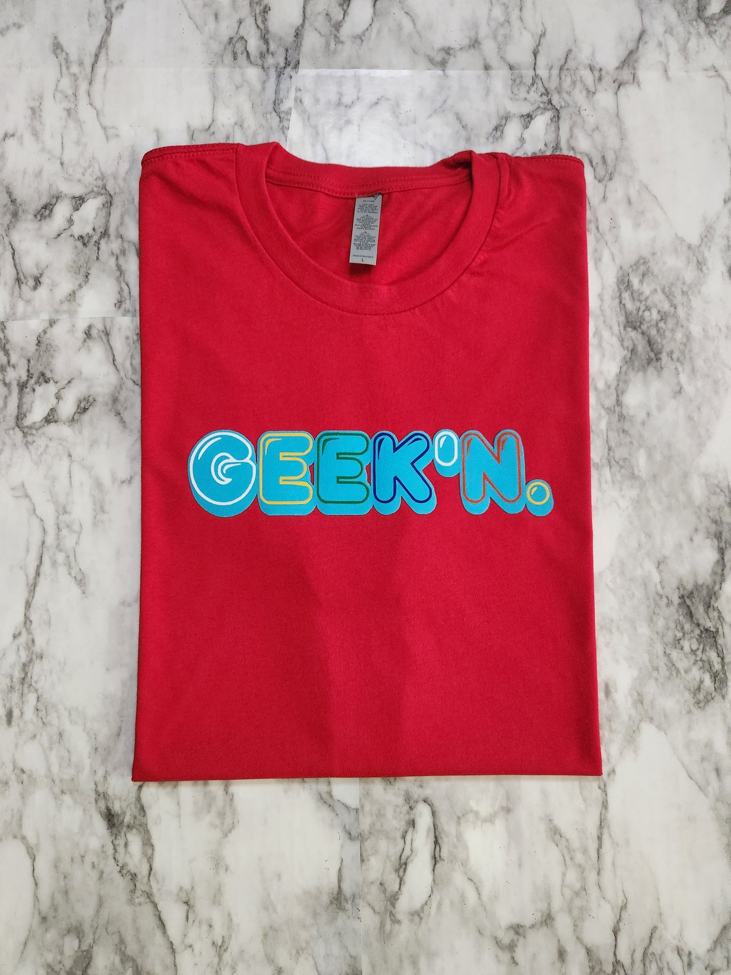 GEEK'N. T-Shirt (Red) - Centre Ave Clothing Co.