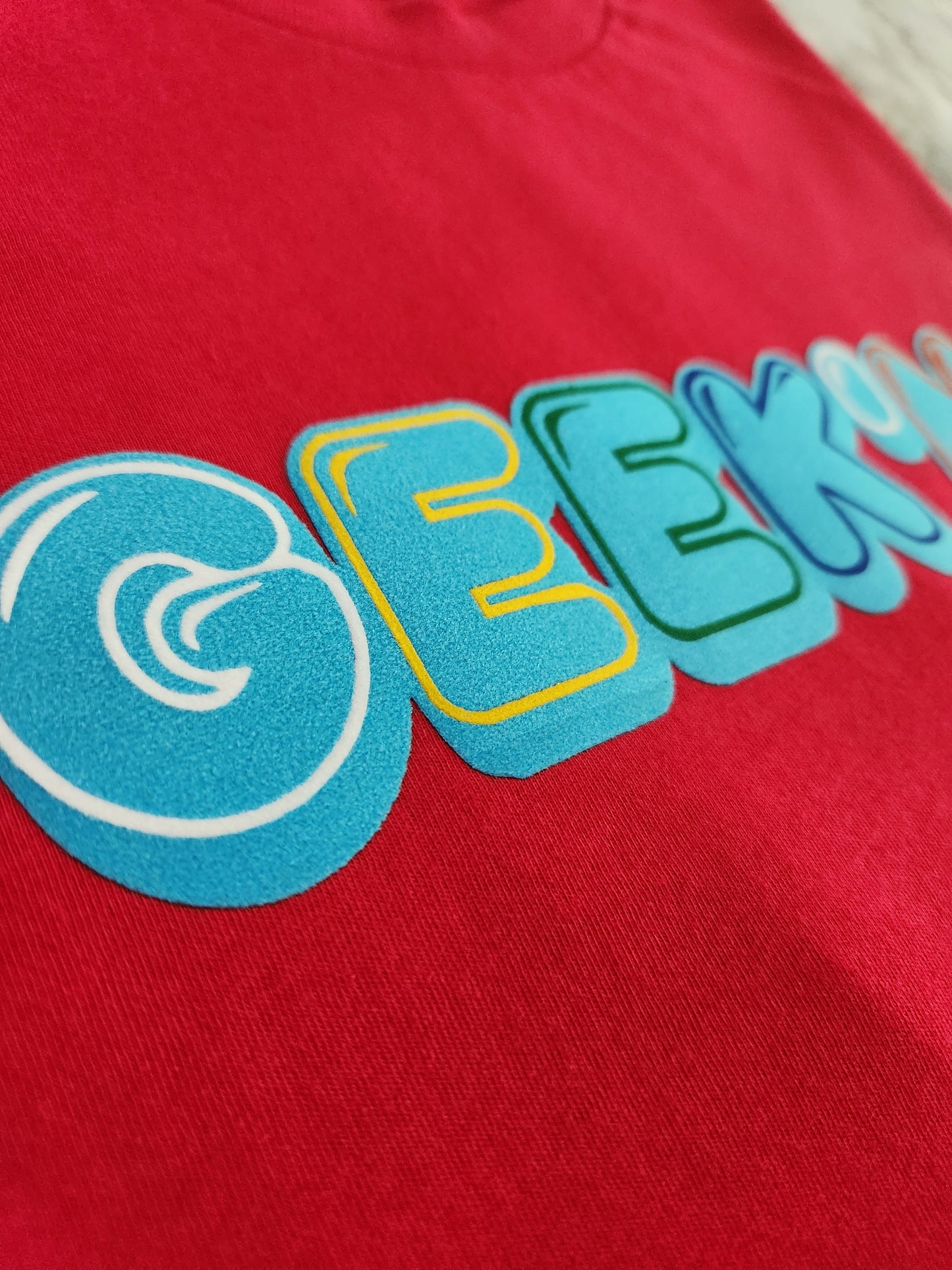 GEEK'N. T-Shirt (Red) - Centre Ave Clothing Co.