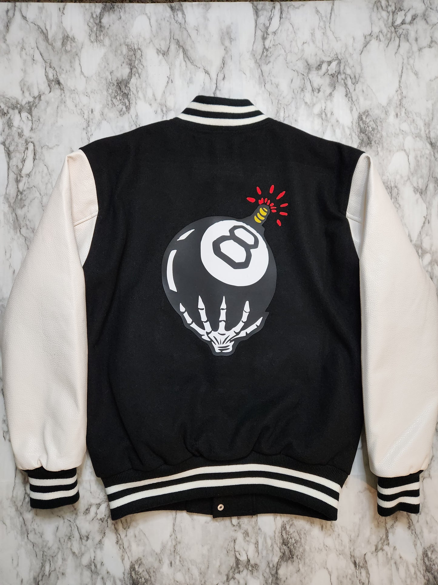 8 Bomb Varsity Jacket