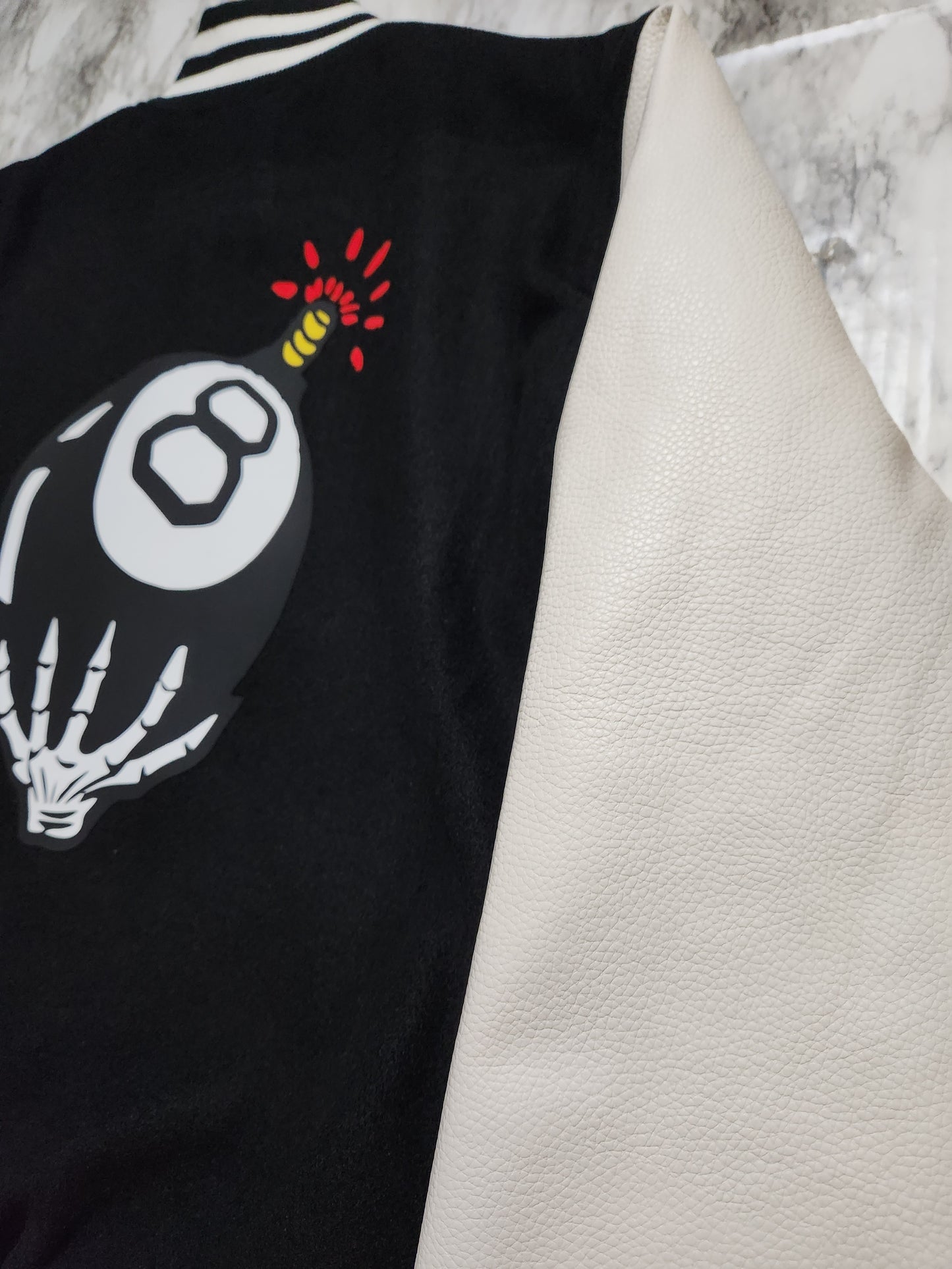 8 Bomb Varsity Jacket