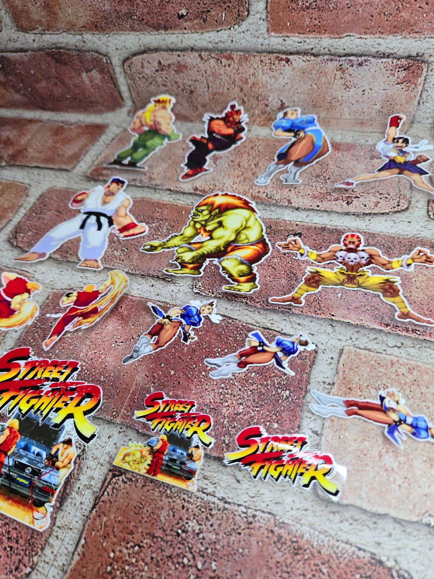 Capave vs Street Fighter Stickers (Set 1)