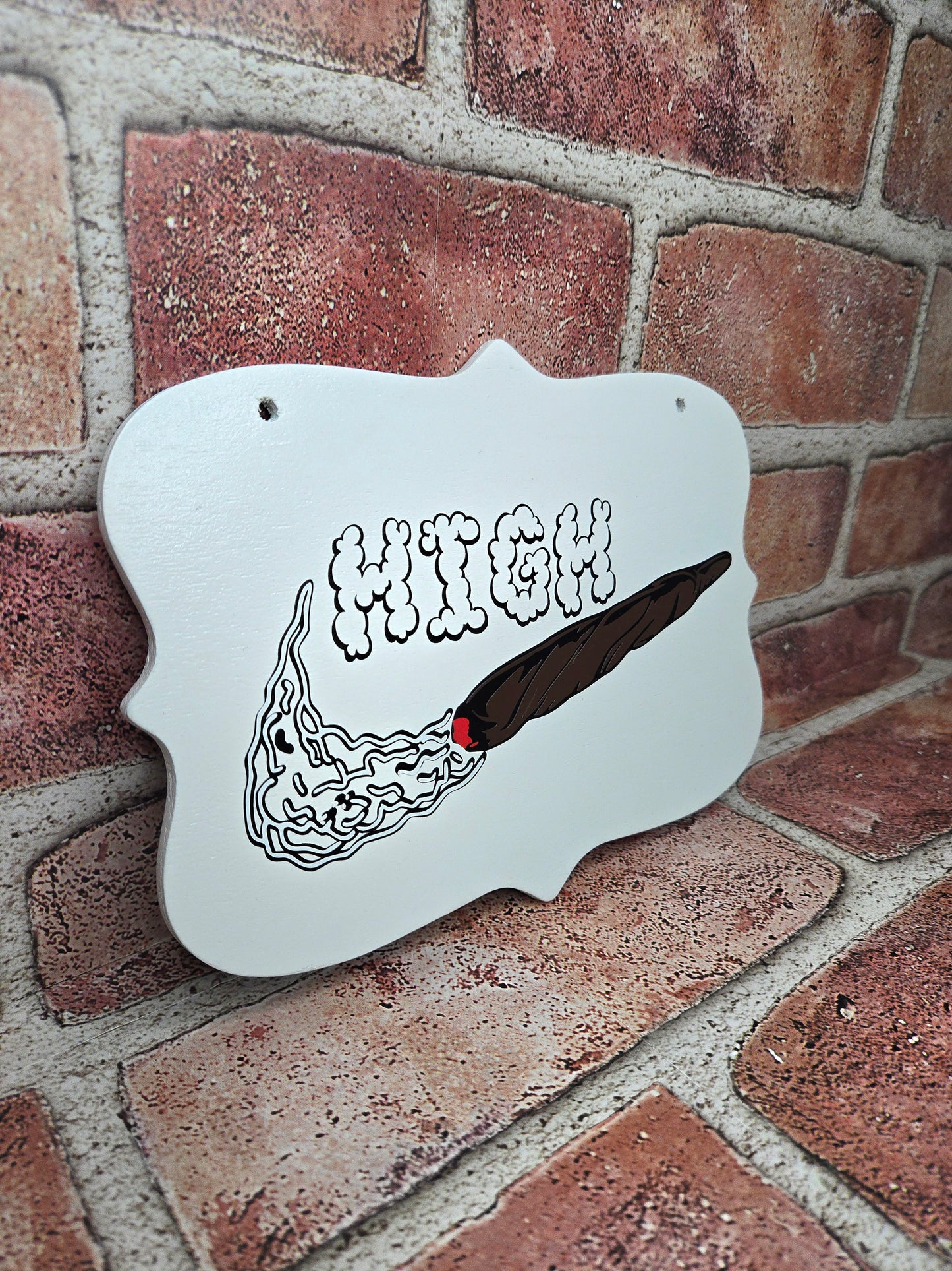 High Wall Sign (White)