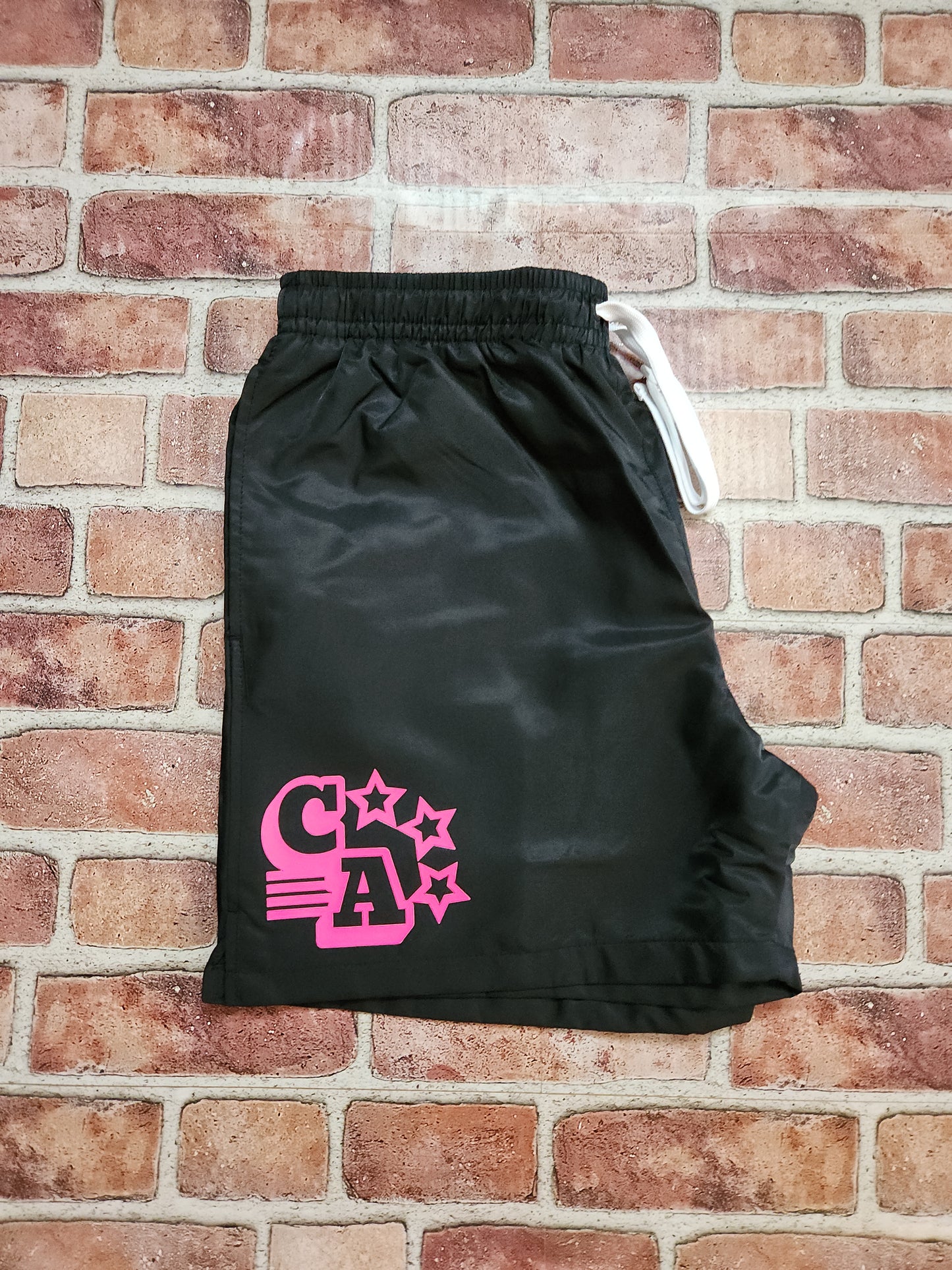 Centre Ave Windbreaker Shorts (Neon Nights)