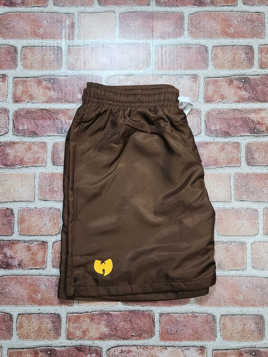 Wu Windbreaker Shorts (Brown)