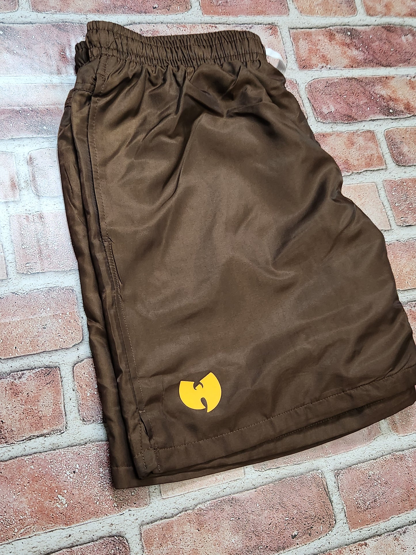 Wu Windbreaker Shorts (Brown)