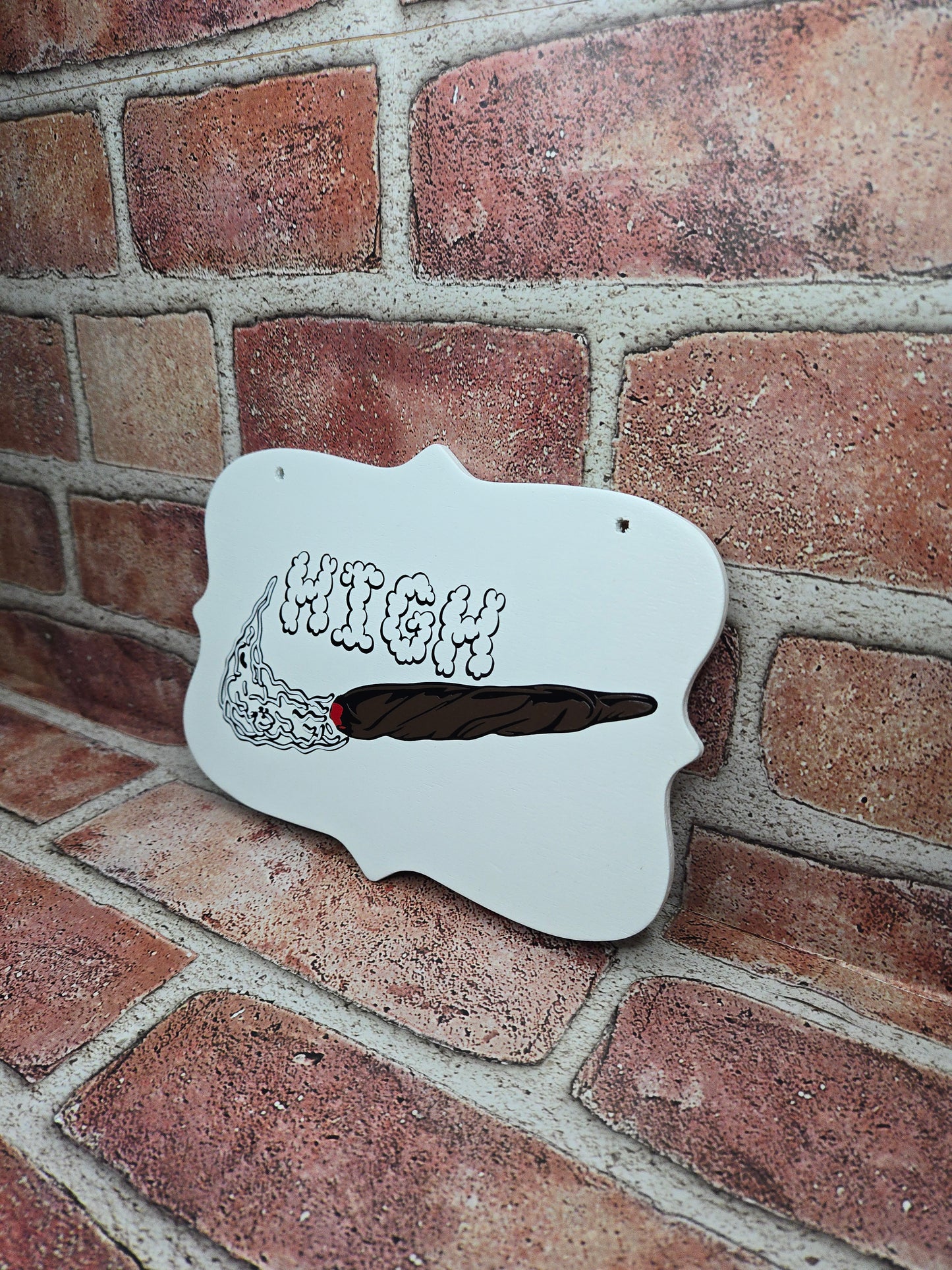 High Wall Sign (White)