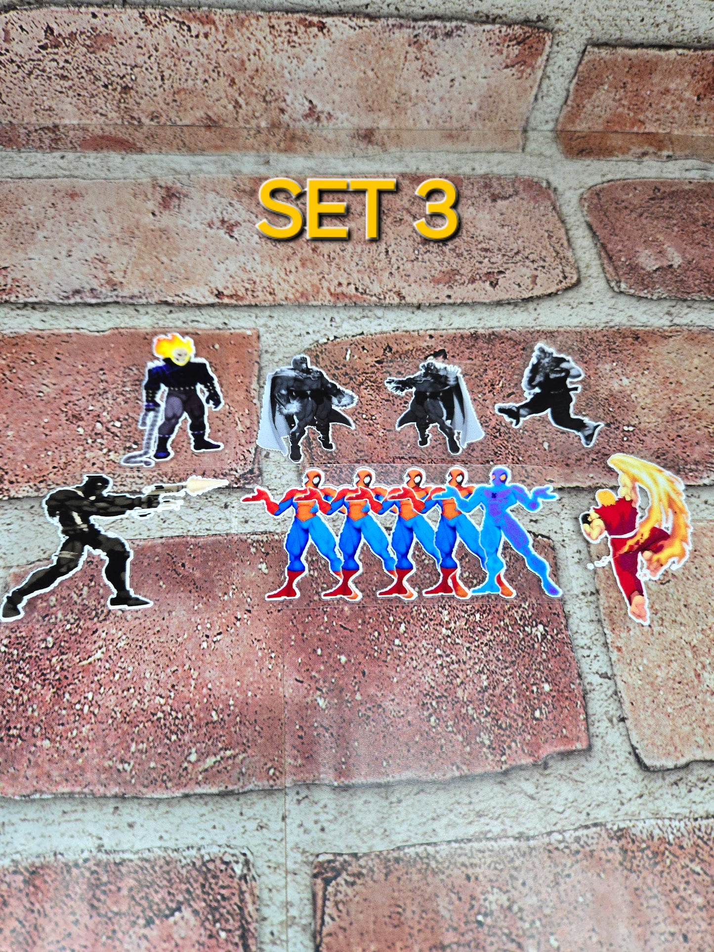 Capave vs Street Fighter Stickers (Set 1)