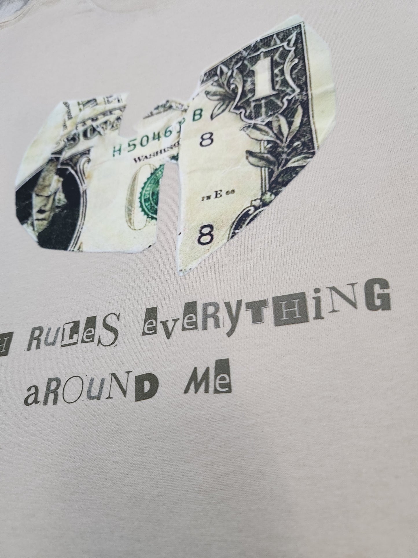 Cash Rules T-Shirt (Cream)