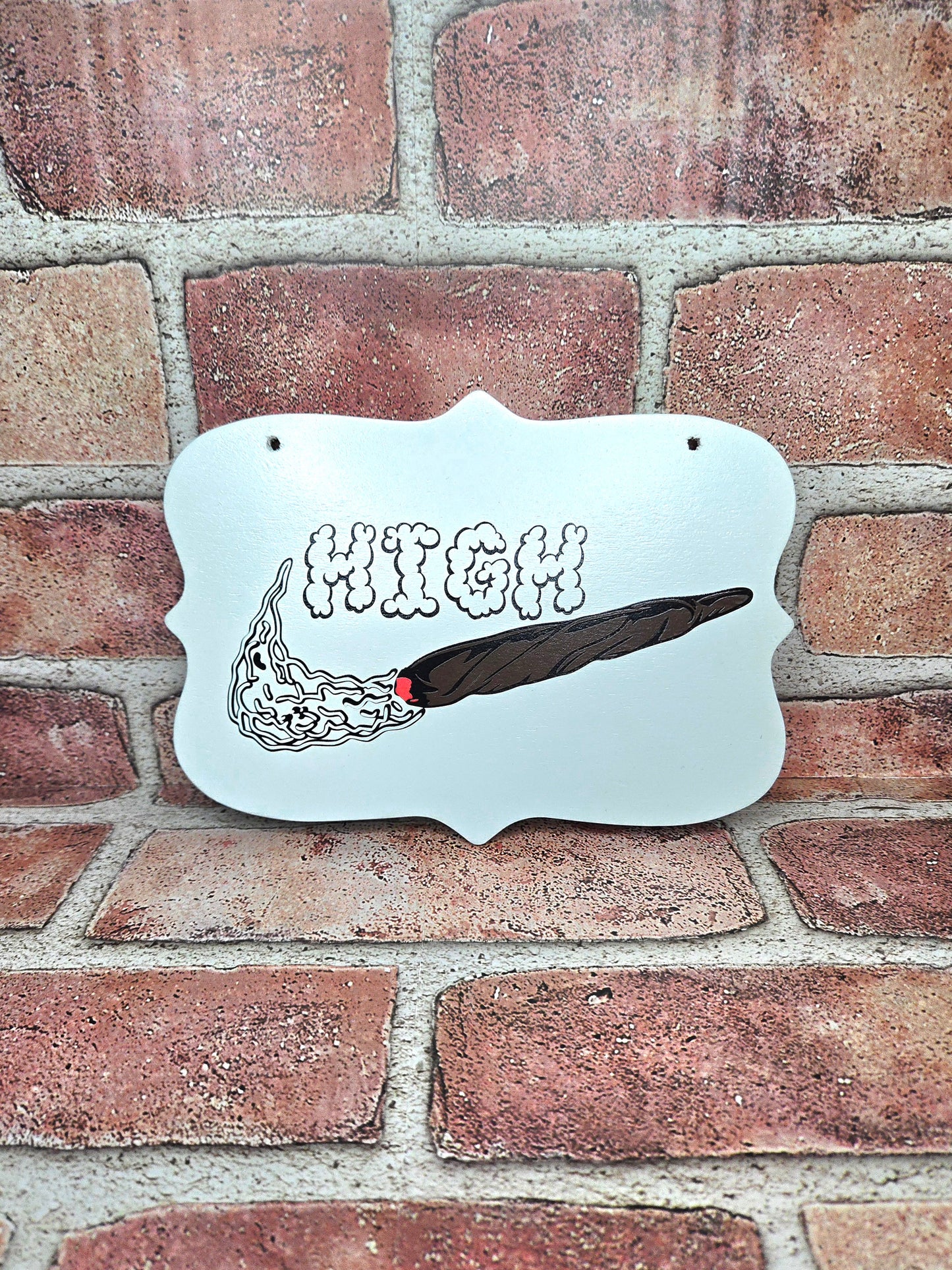 High Wall Sign (White)