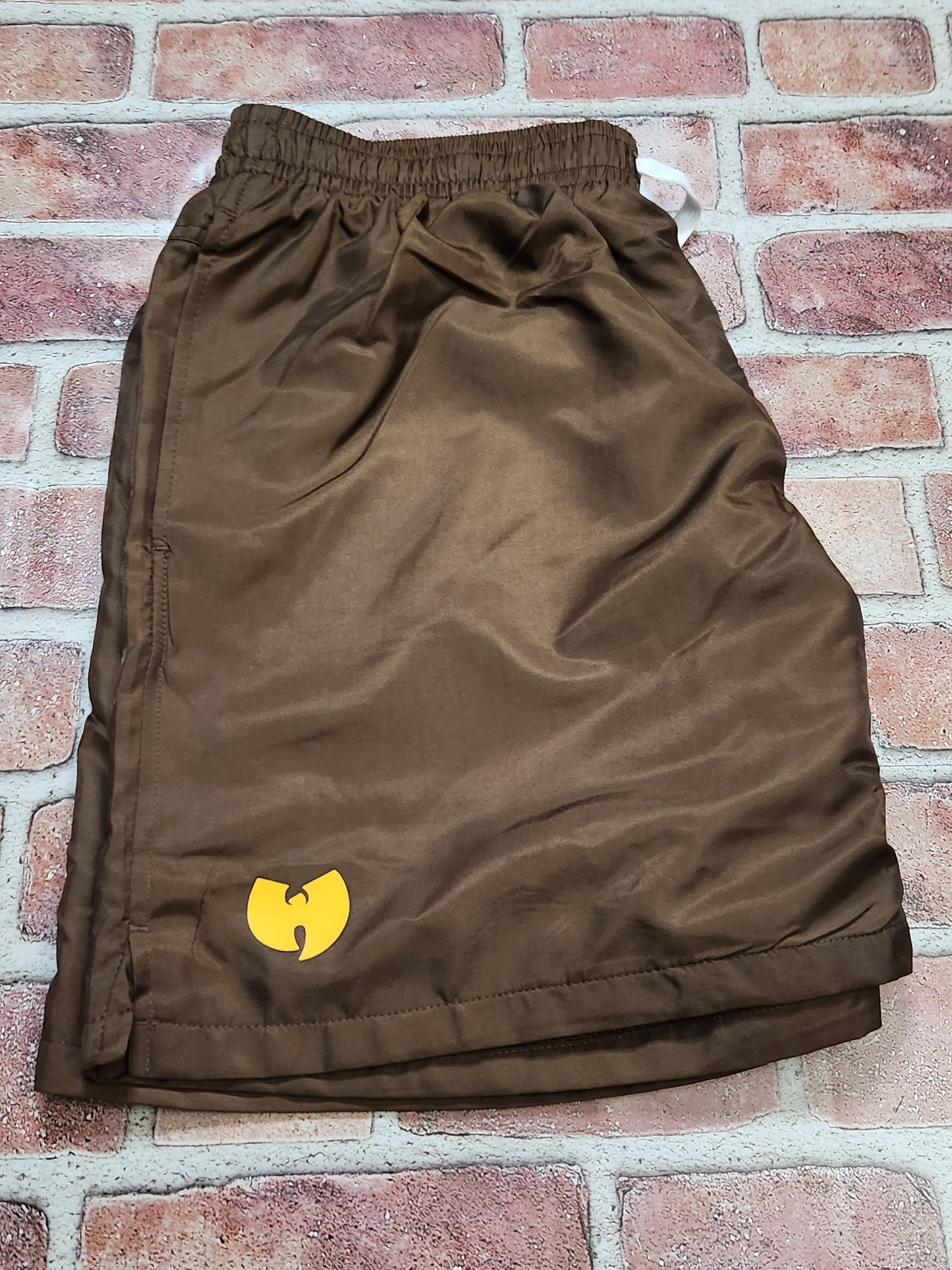 Wu Windbreaker Shorts (Brown)