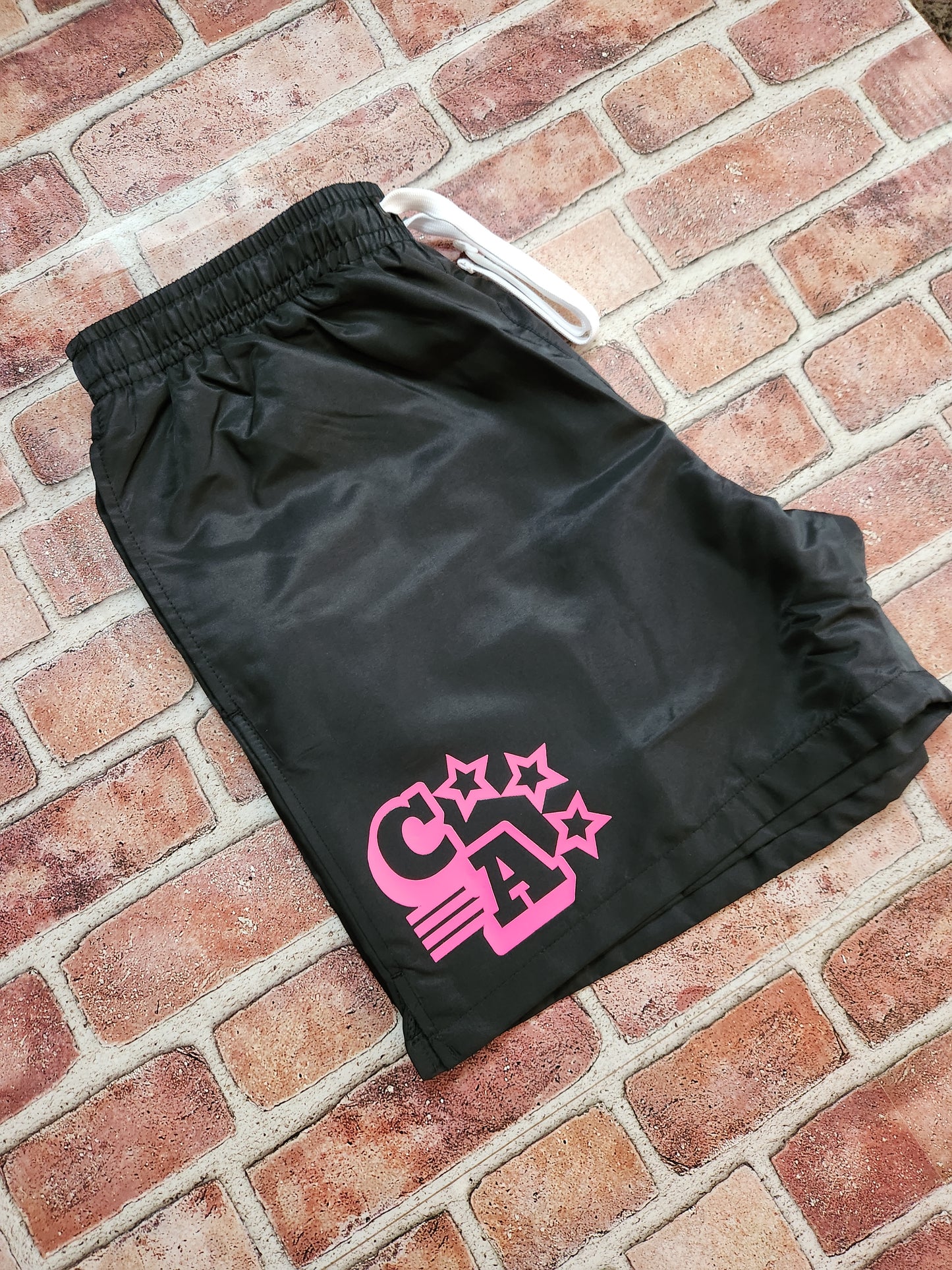 Centre Ave Windbreaker Shorts (Neon Nights)