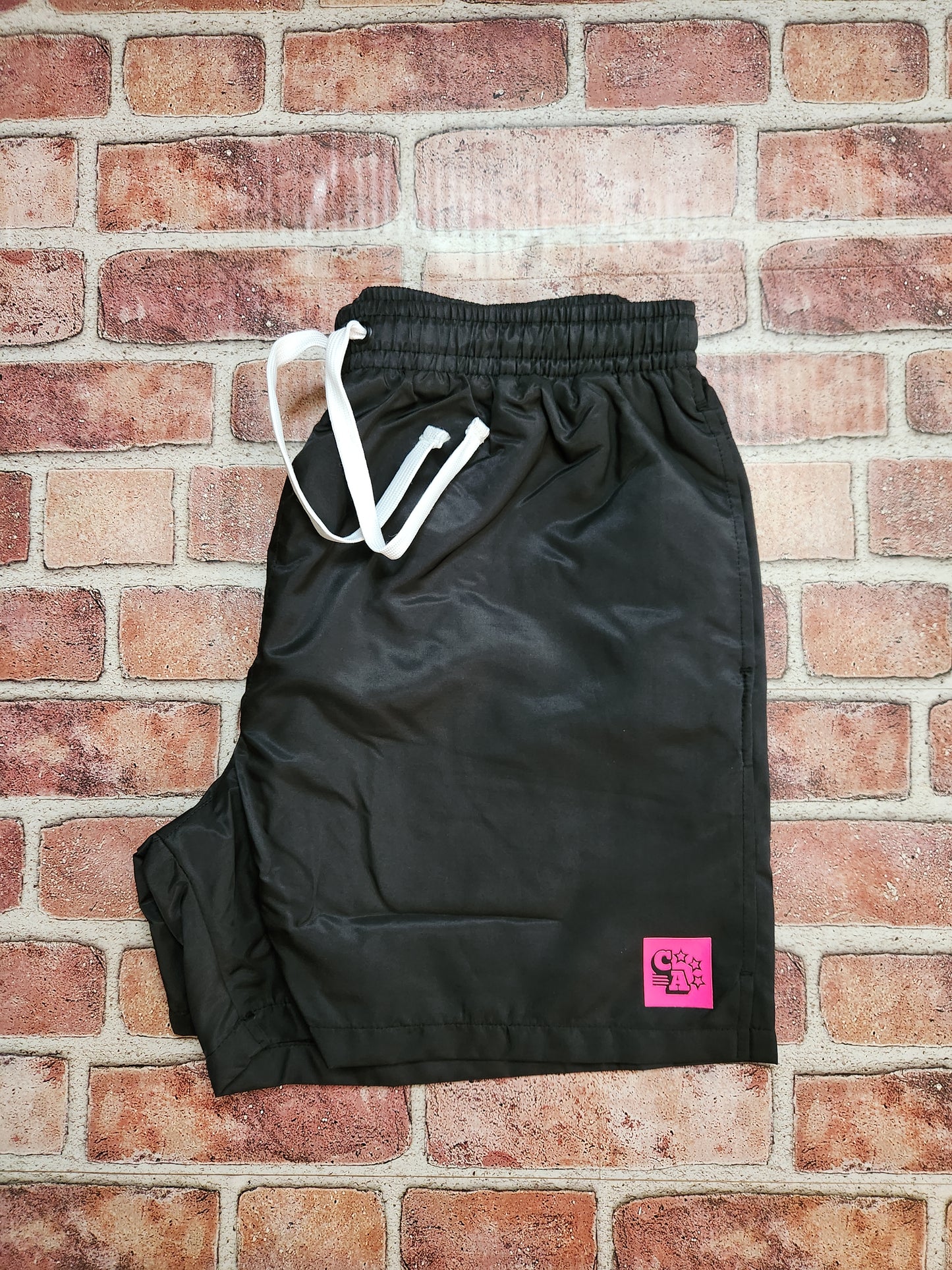 Centre Ave Windbreaker Shorts (Neon Nights)