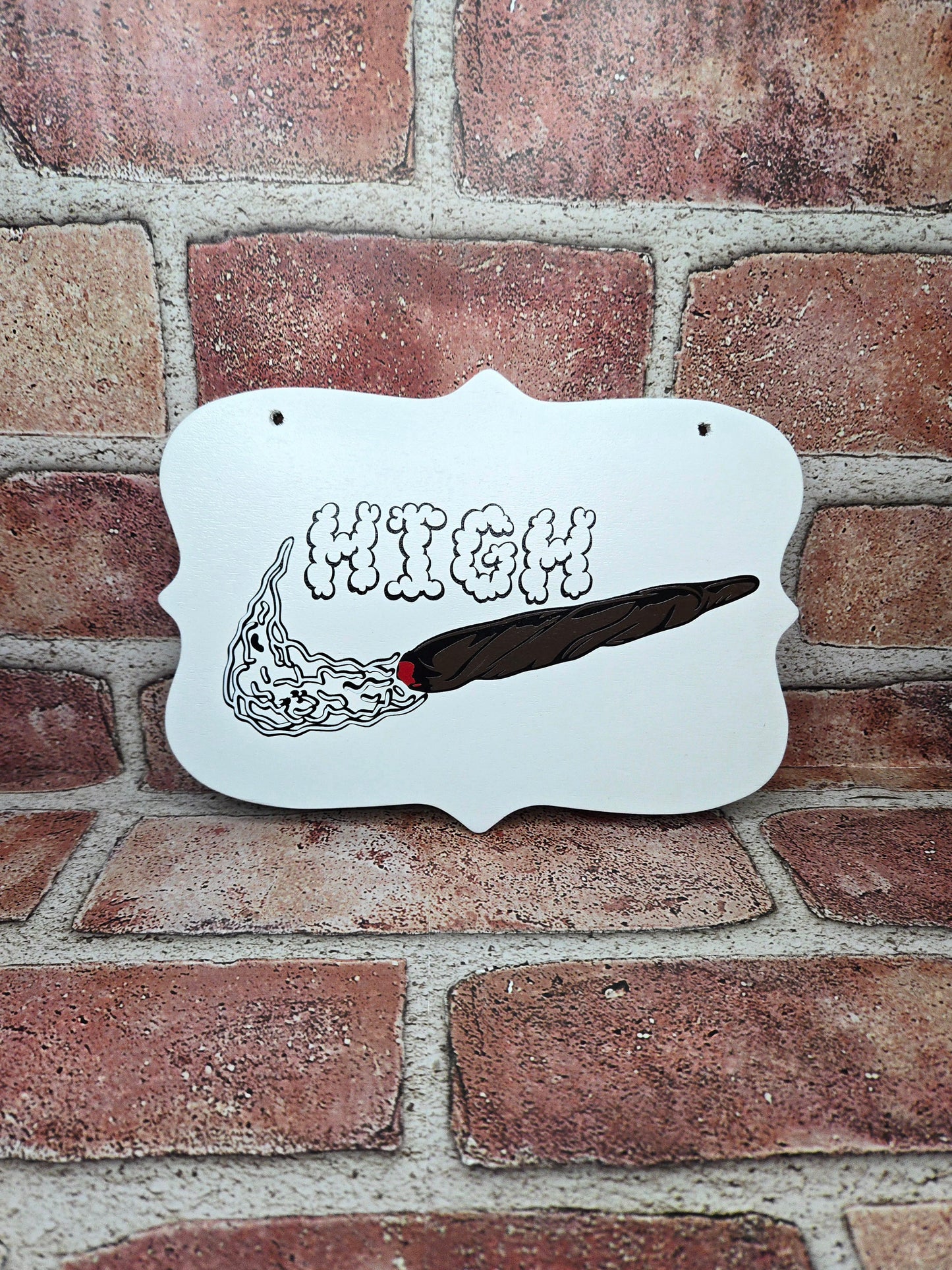 High Wall Sign (White)