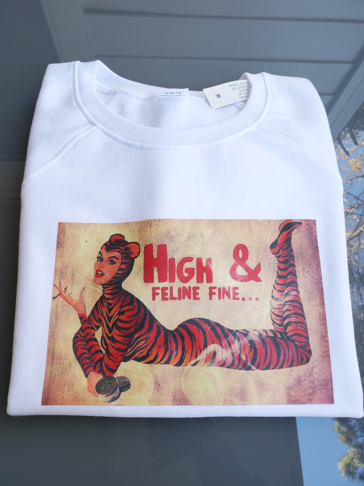High Feline Women's Sweatshirt - Centre Ave Clothing Co.