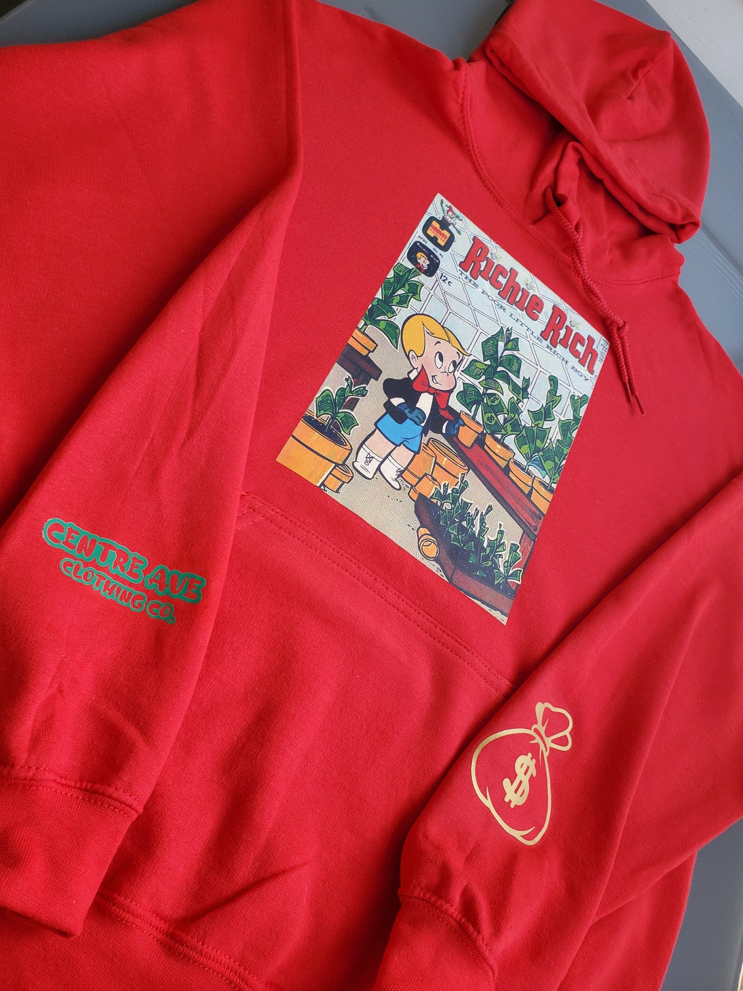 Money Trees Vintage Hoodie - Centre Ave Clothing Co.