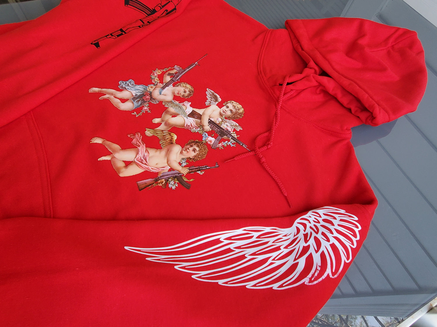 Strapped Angels Sweatshirt Hoodie - Centre Ave Clothing Co.