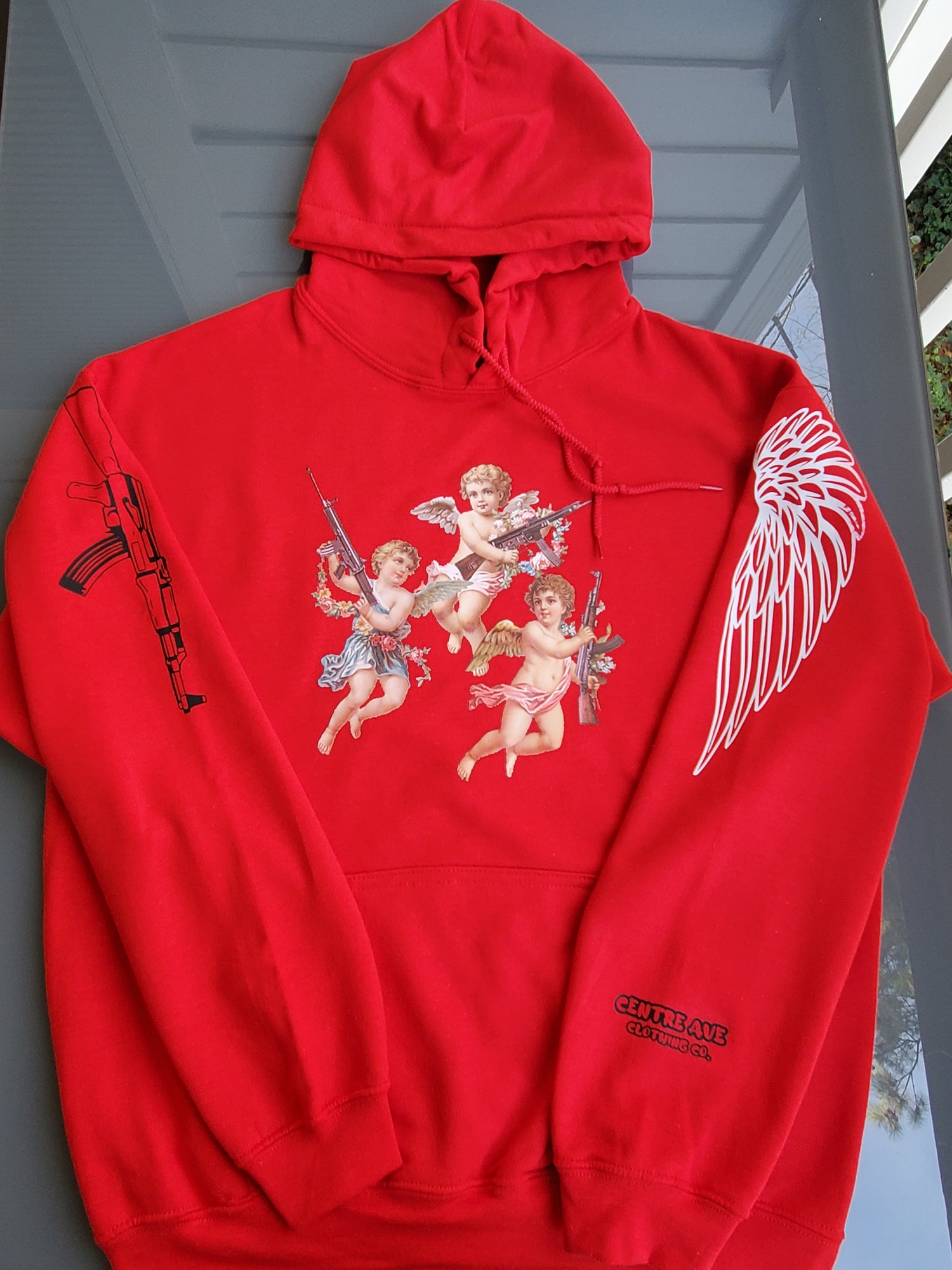 Strapped Angels Sweatshirt Hoodie - Centre Ave Clothing Co.
