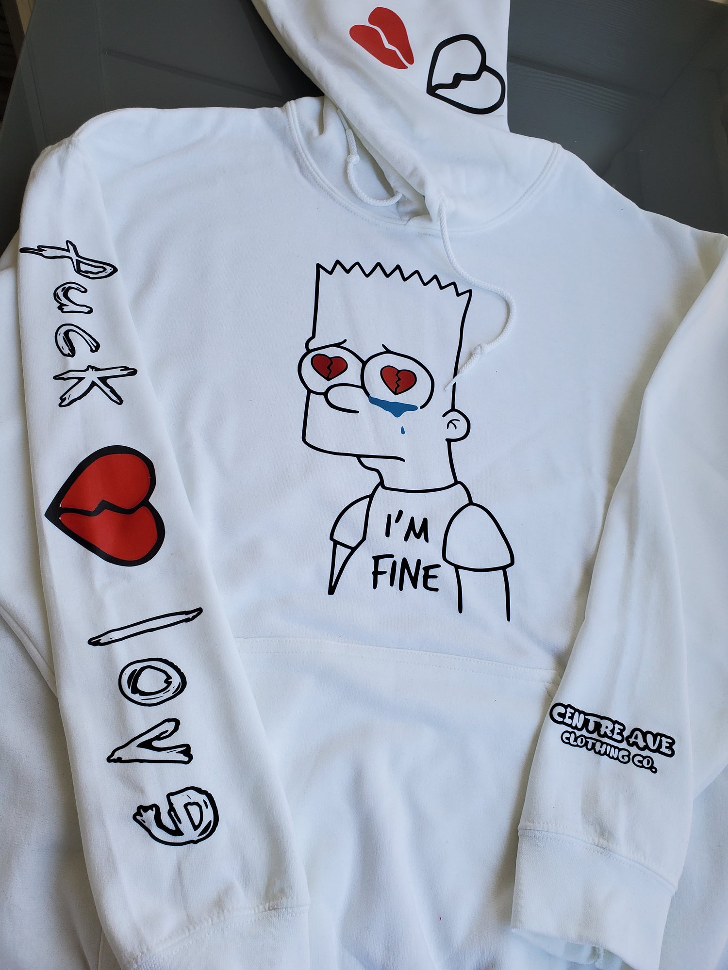 F@$% Love Hoodie - Centre Ave Clothing Co.