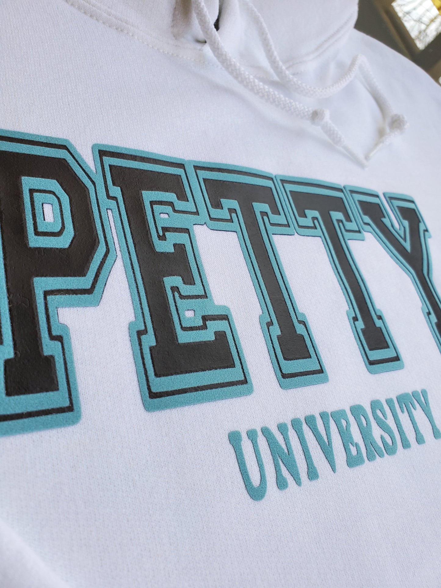 Petty University Cropped Hoodie - Centre Ave Clothing Co.