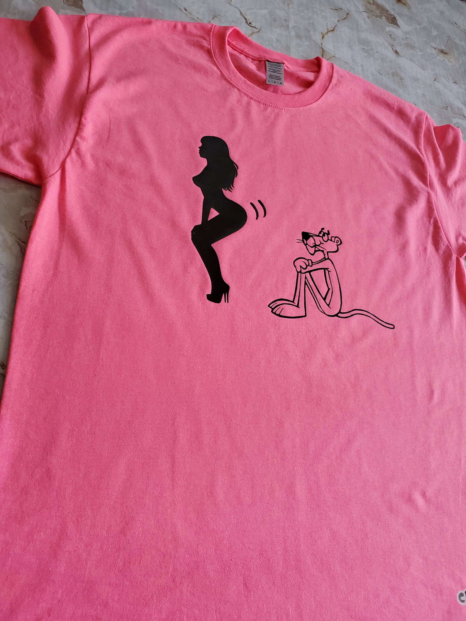 Twerk Som' Pink Panther T-Shirt - Centre Ave Clothing Co.