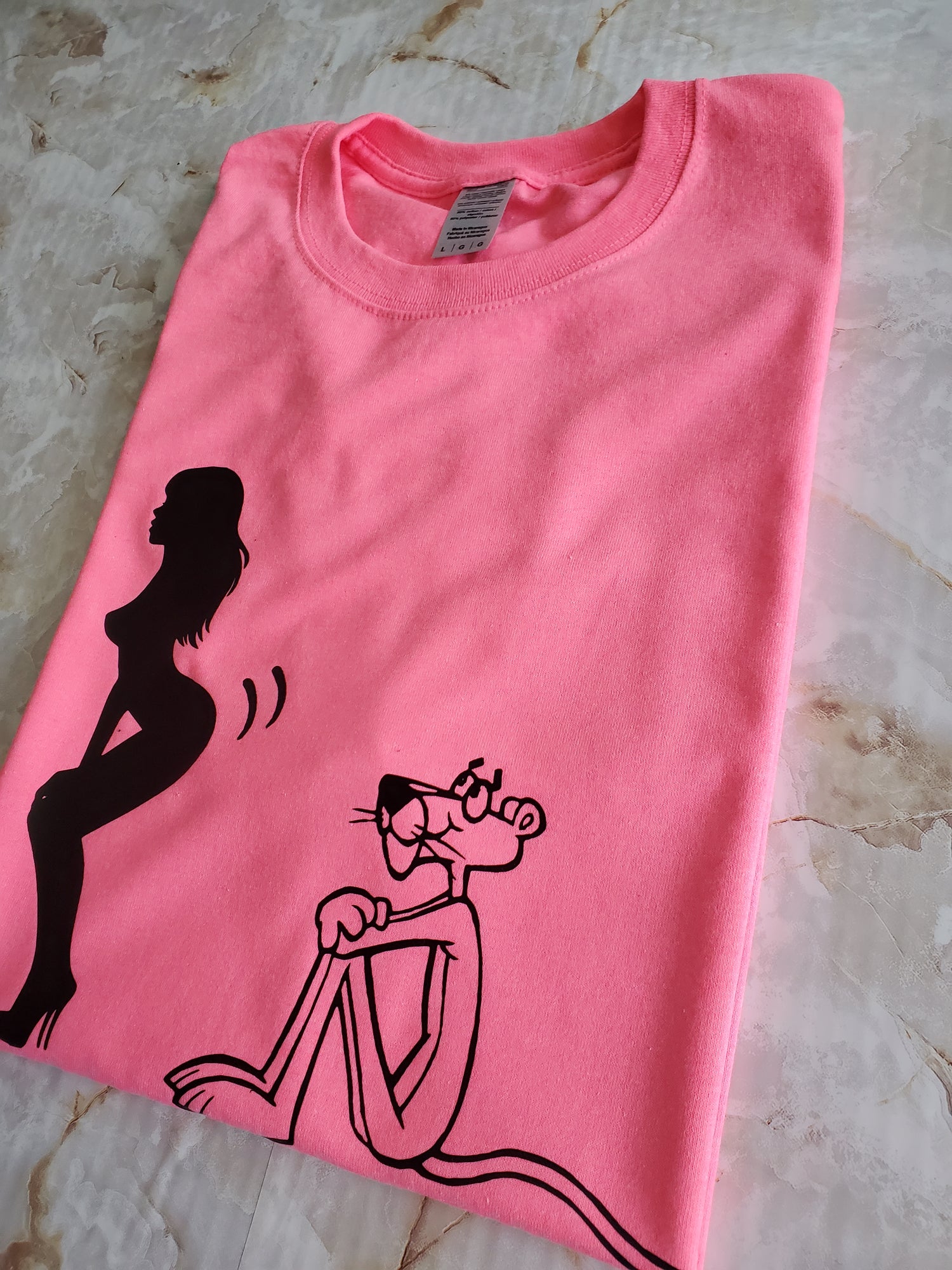 Twerk Som' Pink Panther T-Shirt - Centre Ave Clothing Co.