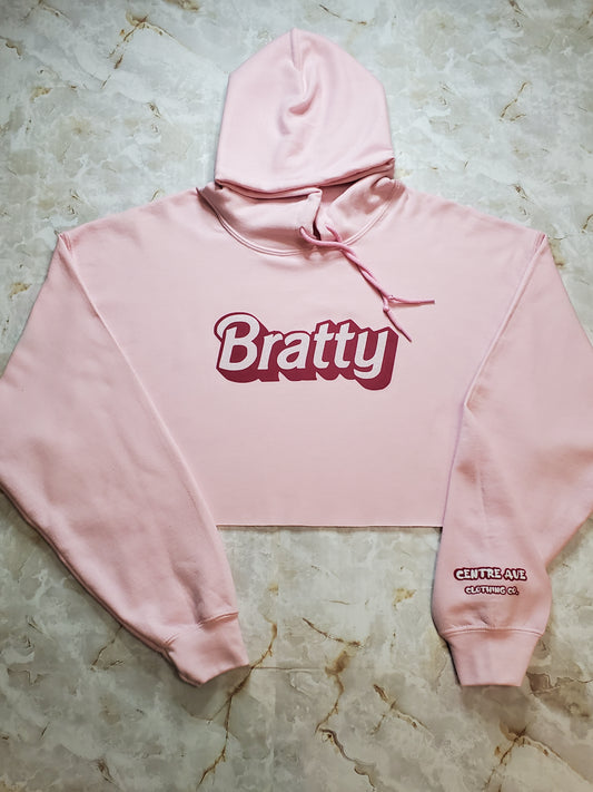 Bratty Cropped Hoodie - Centre Ave Clothing Co.
