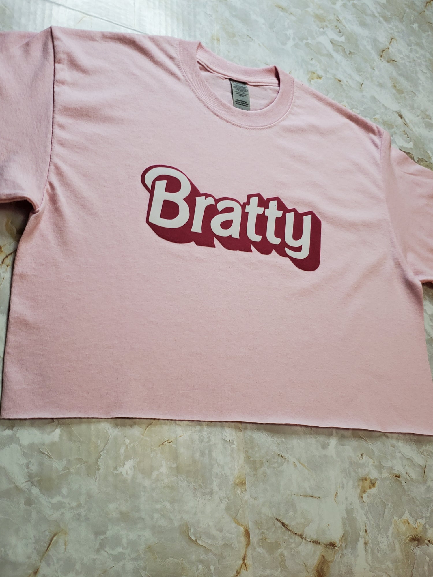 Bratty Cropped T-Shirt - Centre Ave Clothing Co.