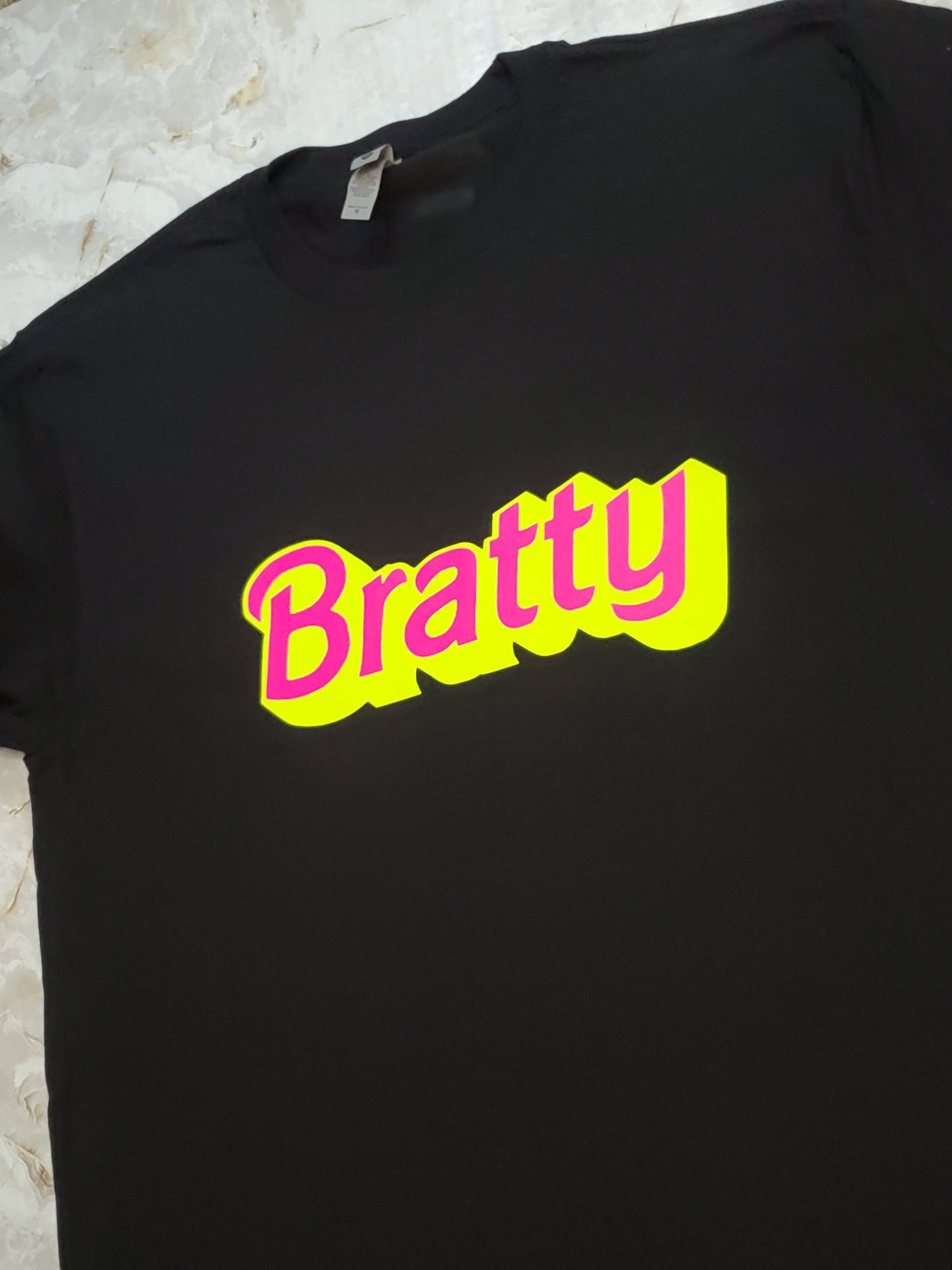 Bratty T-Shirt (Neon) - Centre Ave Clothing Co.