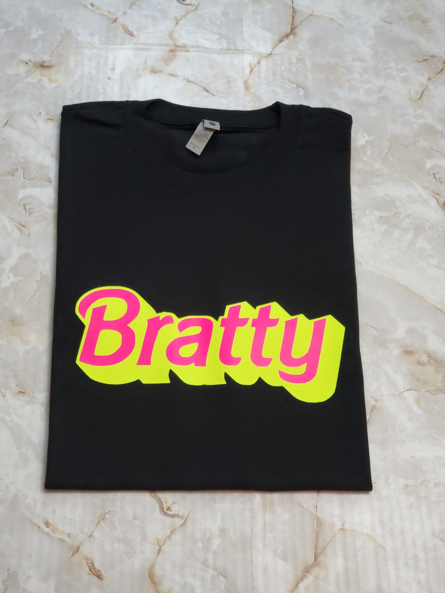 Bratty T-Shirt (Neon) - Centre Ave Clothing Co.