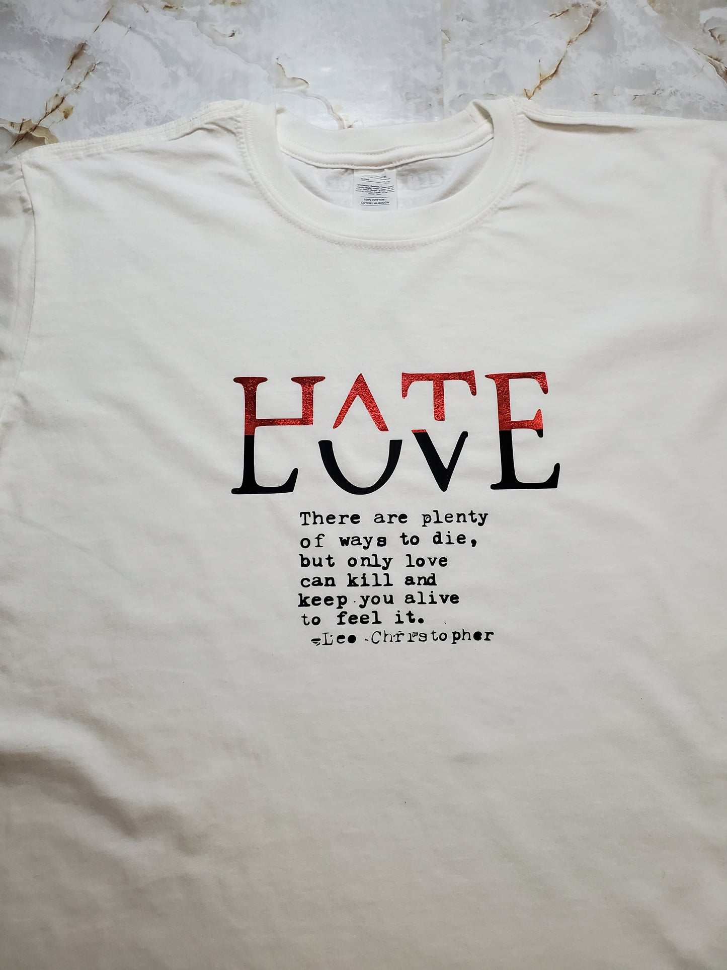 HATE / LOVE T-Shirt - Centre Ave Clothing Co.