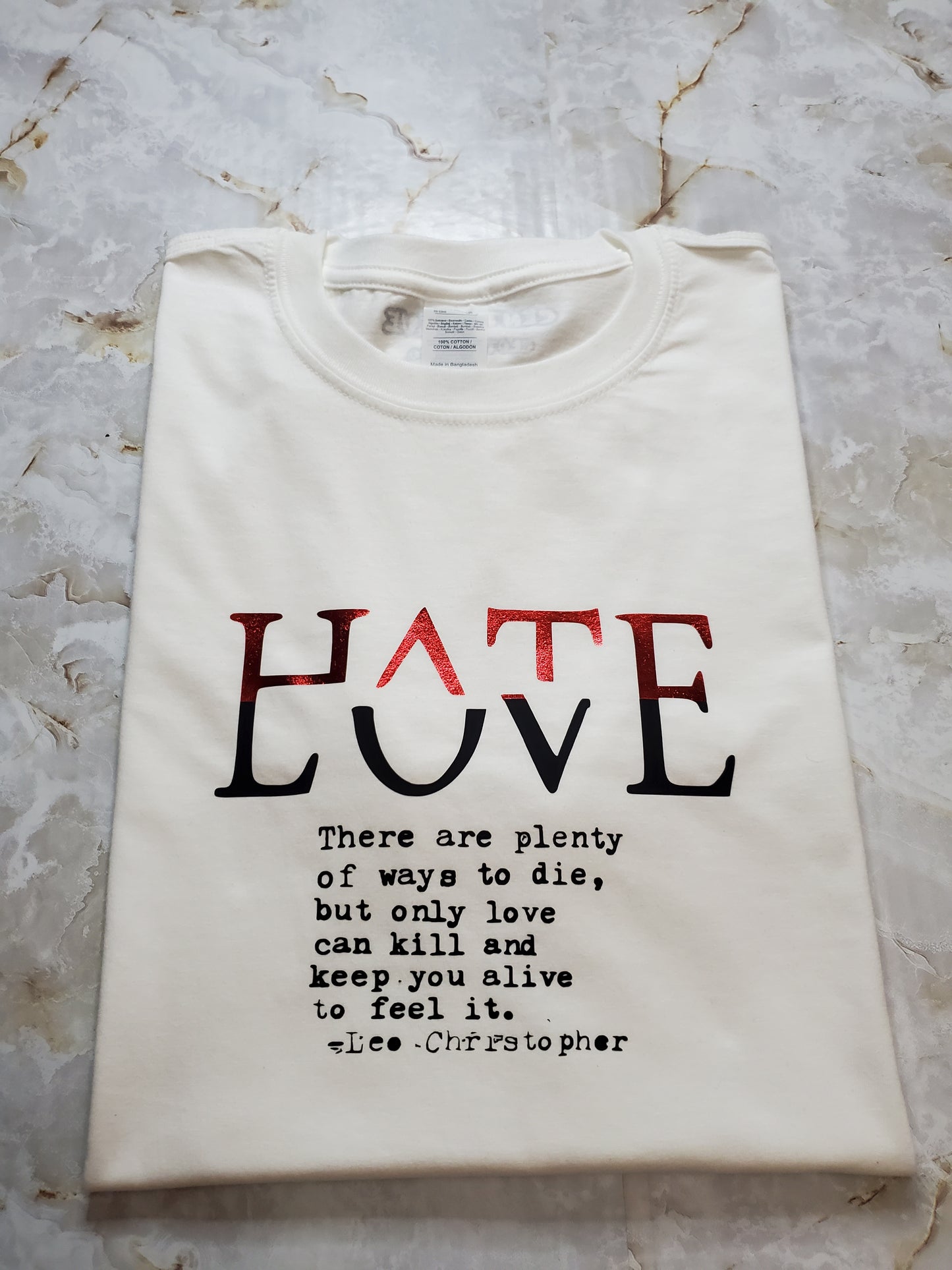 HATE / LOVE T-Shirt - Centre Ave Clothing Co.