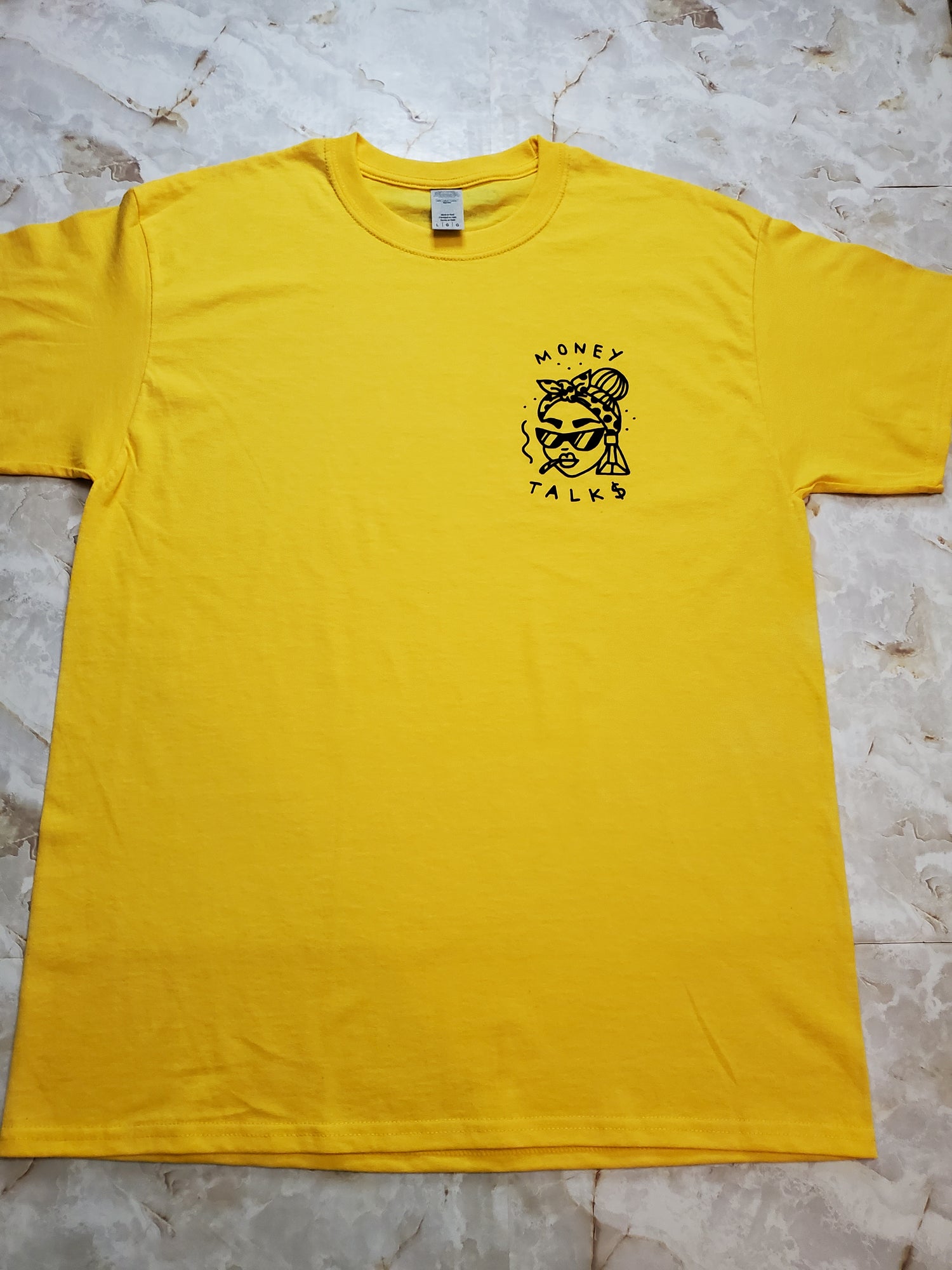 Money Talks T-Shirt (Yellow) - Centre Ave Clothing Co.