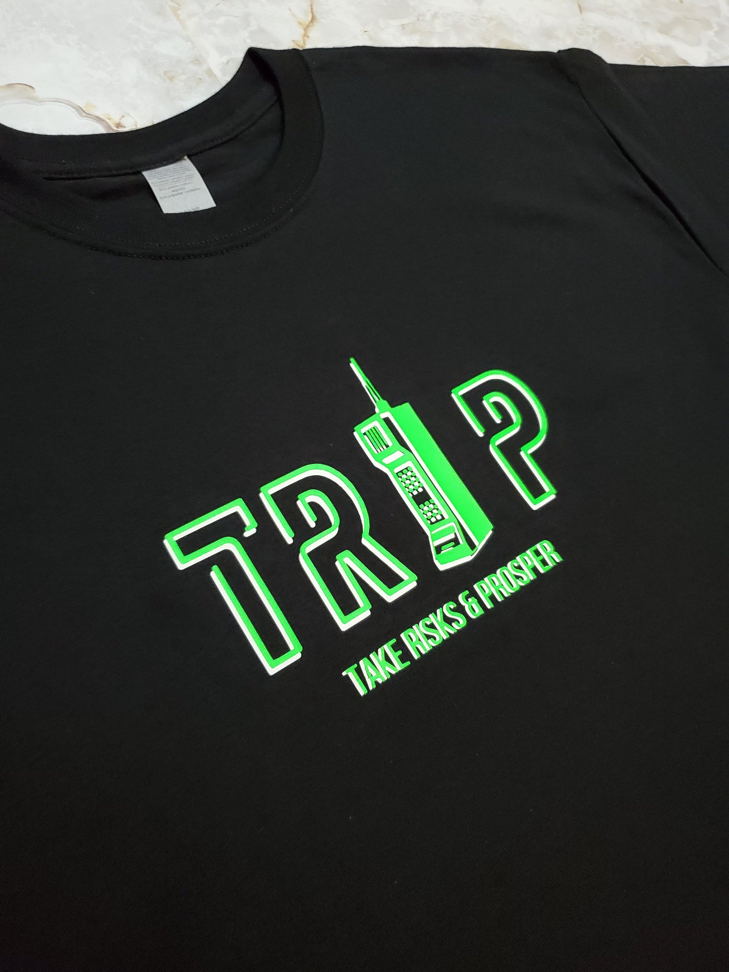 T.R.A.P T-Shirt (Electric Green) - Centre Ave Clothing Co.