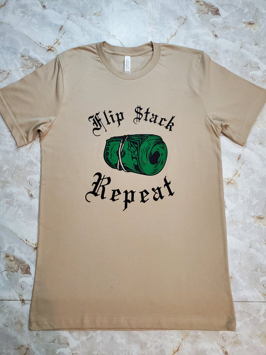 Flip Stack Repeat T-Shirt - Centre Ave Clothing Co.
