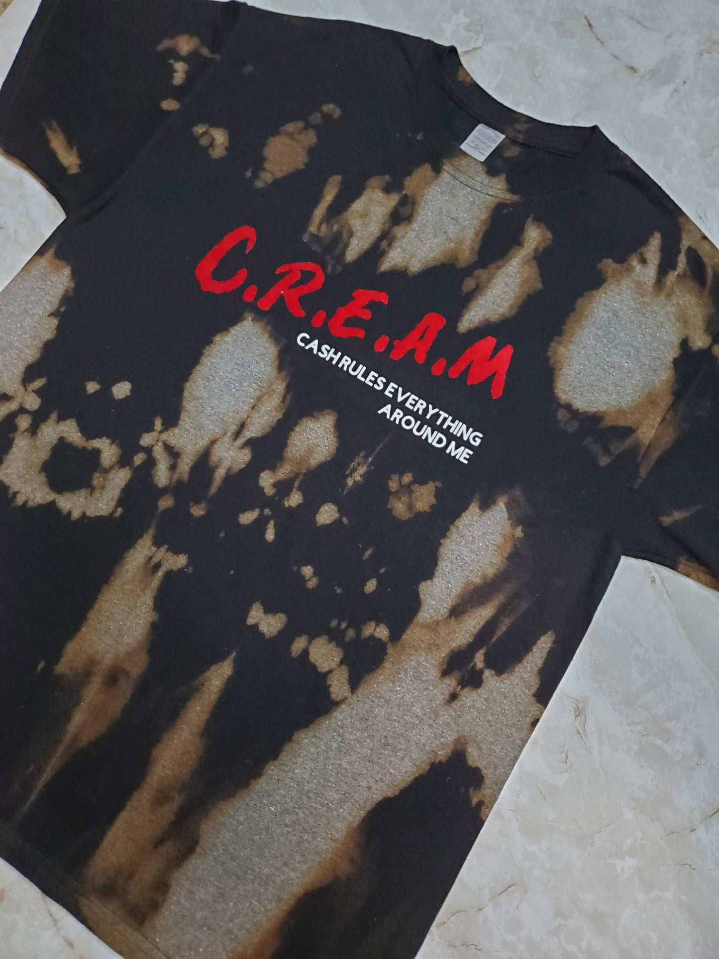 C.R.E.A.M T-Shirt (Distressed) - Centre Ave Clothing Co.