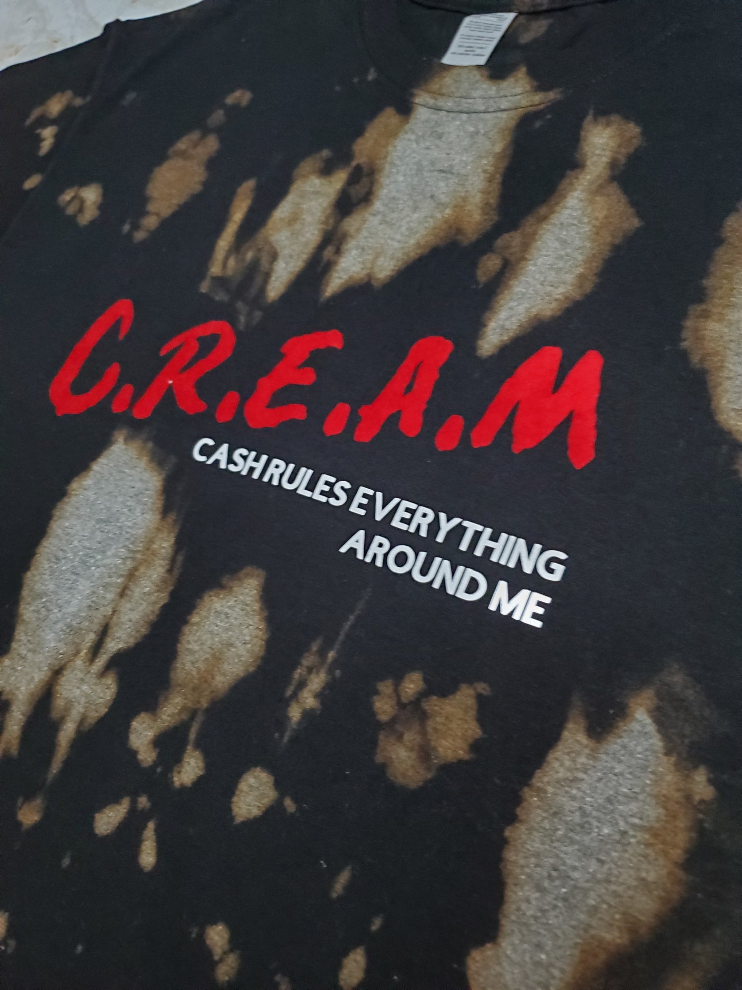 C.R.E.A.M T-Shirt (Distressed) - Centre Ave Clothing Co.