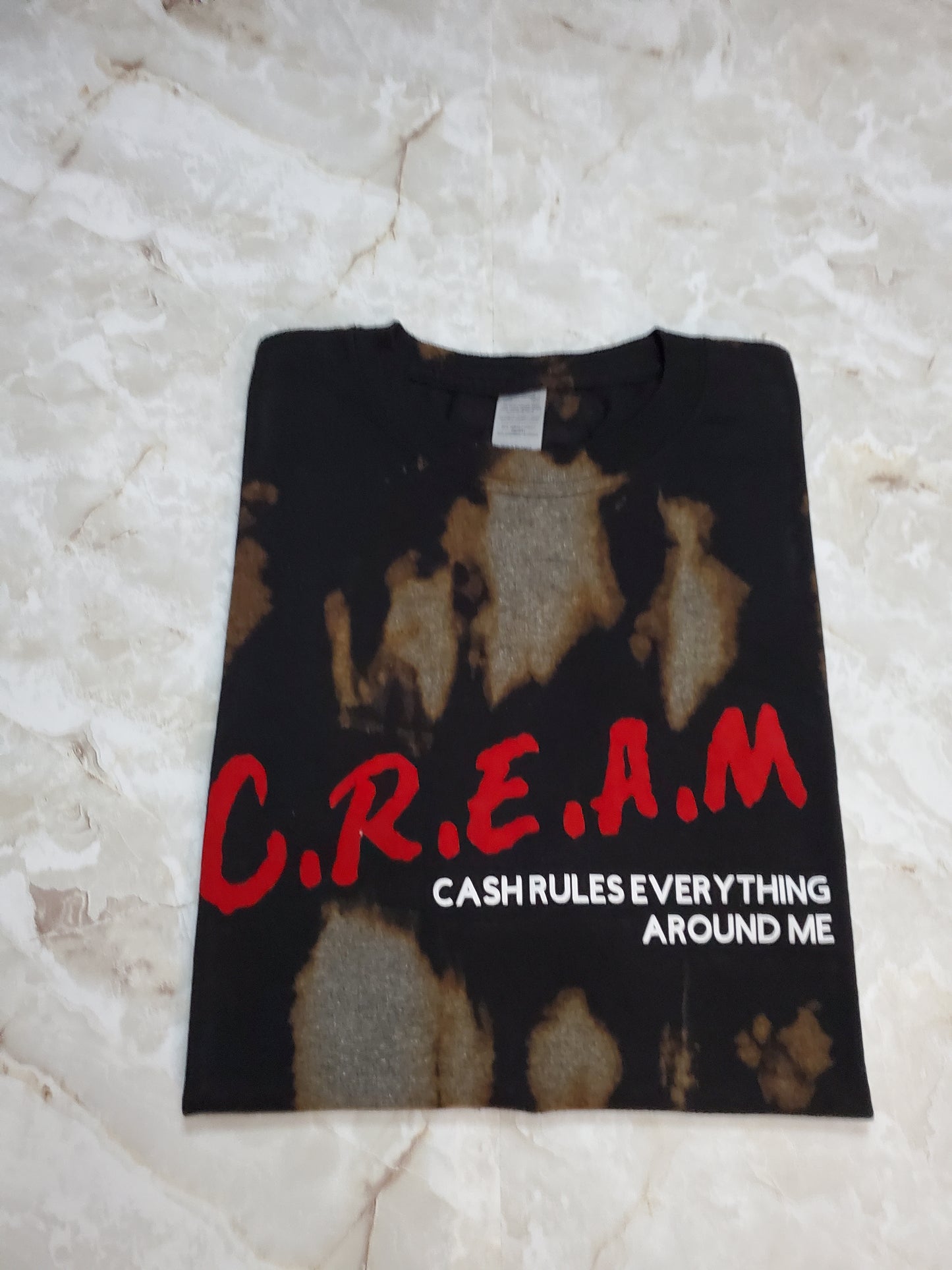 C.R.E.A.M T-Shirt (Distressed) - Centre Ave Clothing Co.