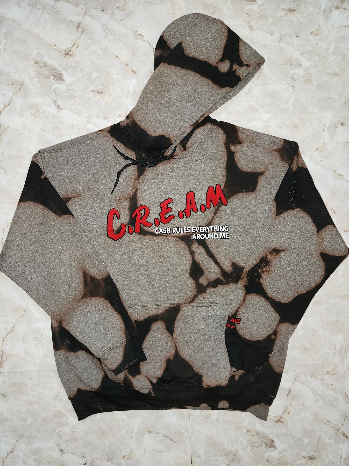 C.R.E.A.M Hoodie (Distressed) - Centre Ave Clothing Co.