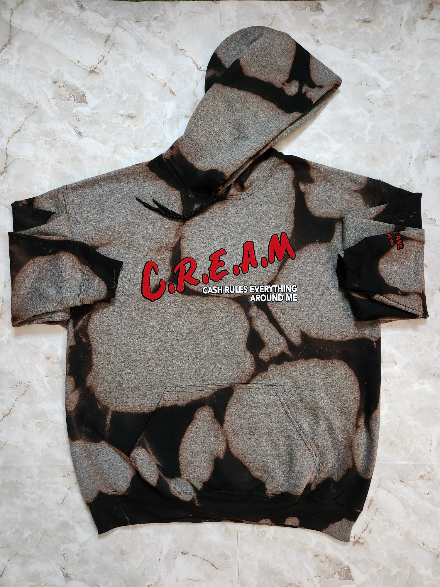 C.R.E.A.M Hoodie (Distressed) - Centre Ave Clothing Co.