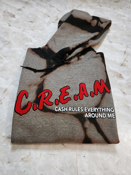 C.R.E.A.M Hoodie (Distressed) - Centre Ave Clothing Co.