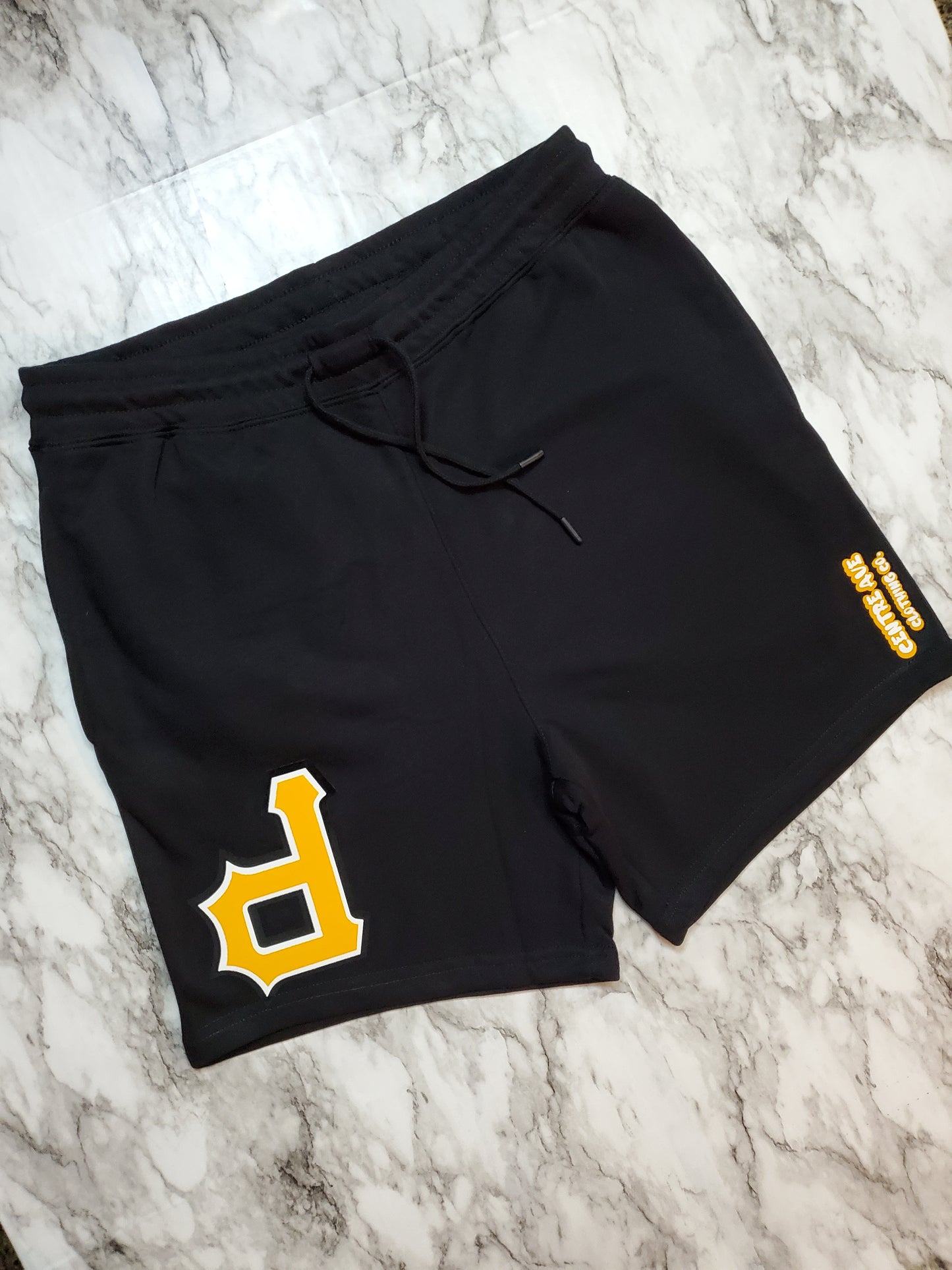 Black "OG" P Shorts - Centre Ave Clothing Co.