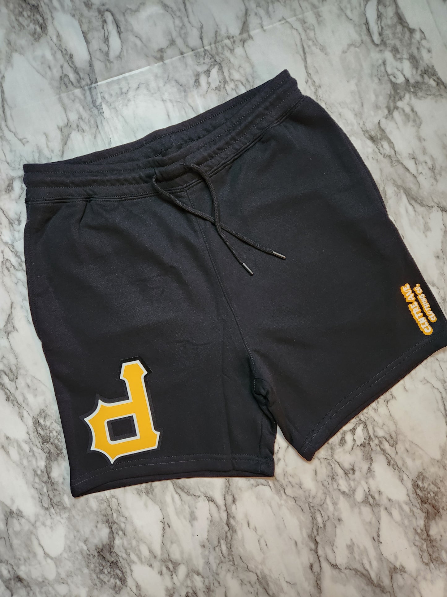 Black "OG" P Shorts - Centre Ave Clothing Co.